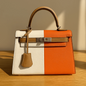 Color Block Mini Satchel Bag