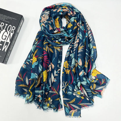 High-grade Shawl Ladies Tassel Printed Scarf